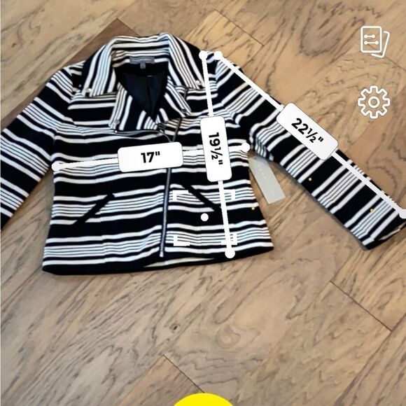 Bagatelle Womens Striped Jacket - Picture 6 of 8